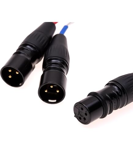 4.4mm5極 - XLRコネクタ 3ピン×2 変換ケーブル Amazon.co.jp: Yodonami 4.4mm5ピン-XLR3ピン×2 変換ケーブル XLR